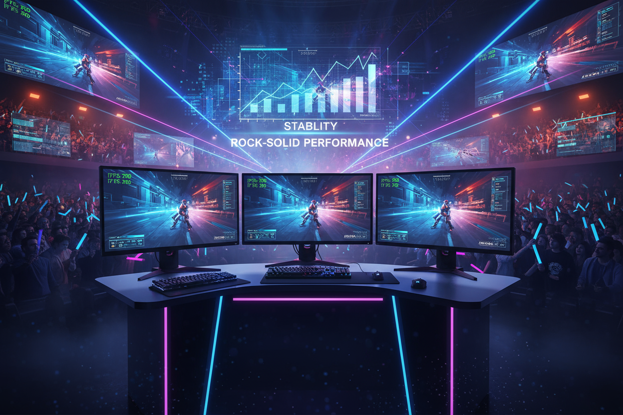 size:1400*1400 png, generate a picture about esports Arona Hign frame rates and stablity