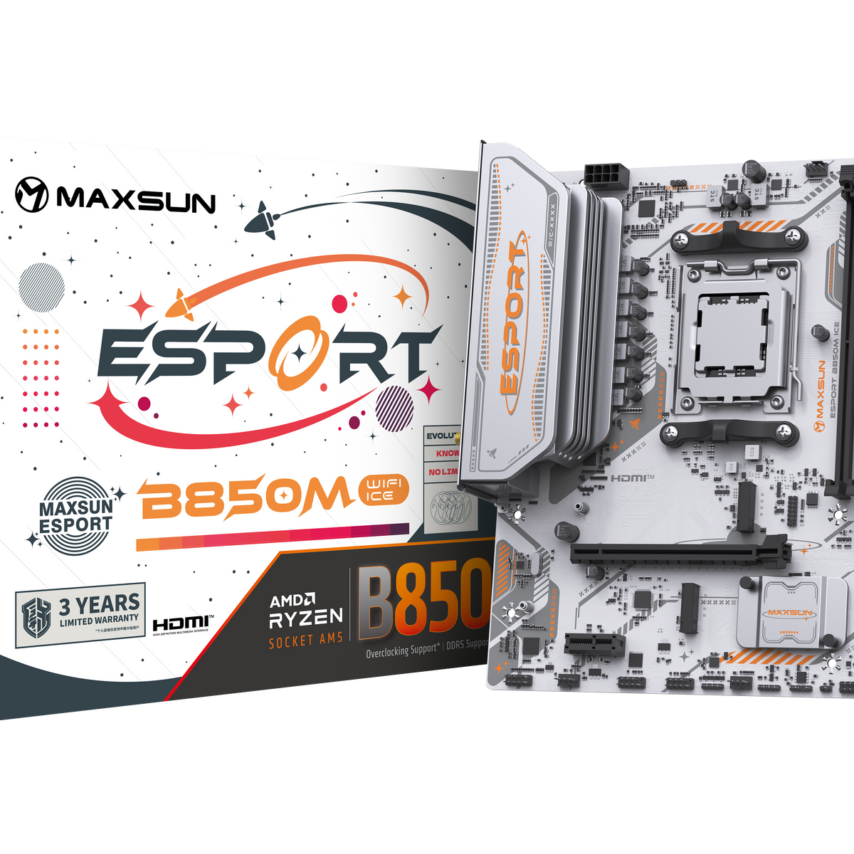 マザーボード MAXSUN MS-eSport B850ITX WIFI ICE MS-eSport B850ITX WIFI ICE